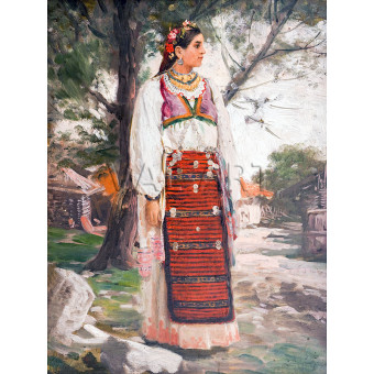 РЕПРОДУКЦИИ НА КАРТИНИ Мома от Врачанско (1900)